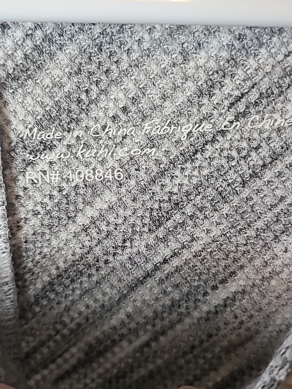 Kuhl Henley Top Womens Large Svenna Gray Hiking Melange Waffle Knit Long Sleeve - Picture 4 of 5